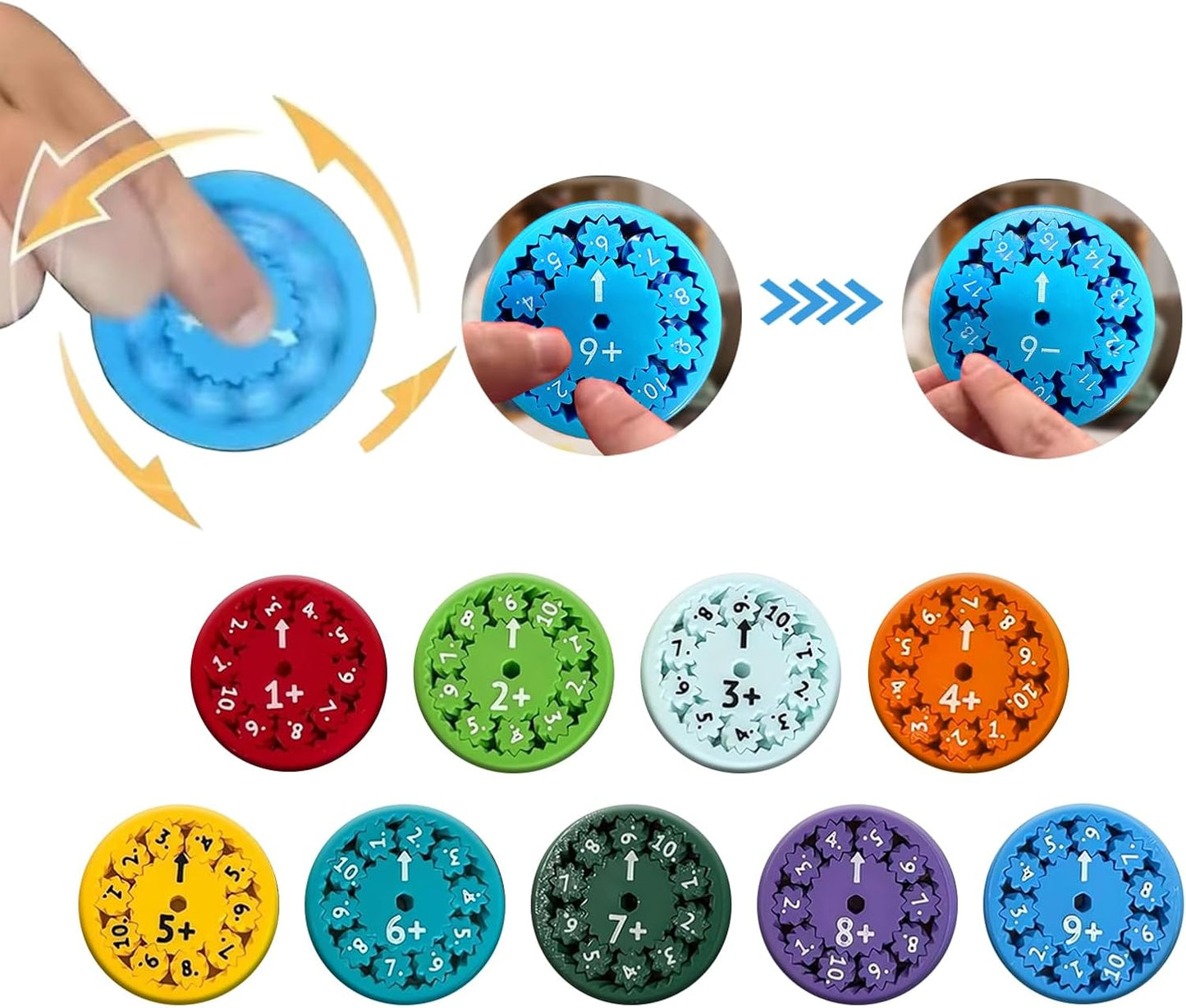 Jucărie Educațională Fidget Spinner de Matematică pentru copii