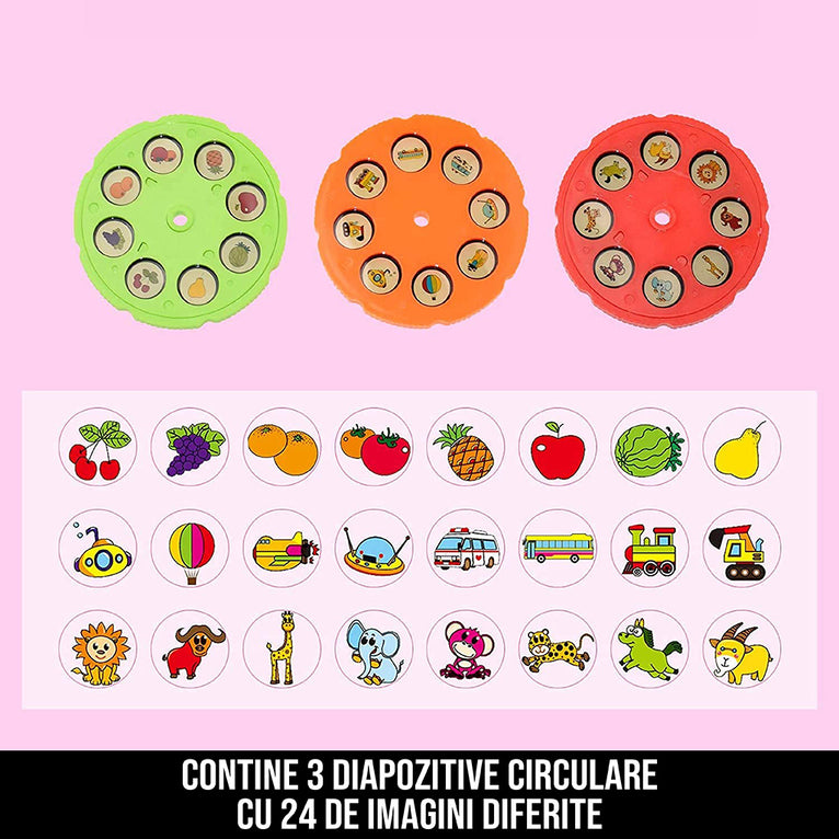 Proiector pentru desen cu masuta si carioci dino artist