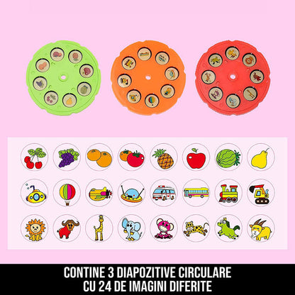 Proiector pentru desen cu masuta si carioci dino artist