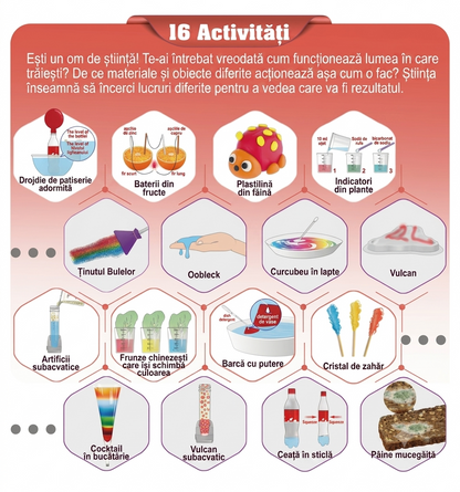 Laboratorul de Știință din Bucătărie – 16 Experimente STEM