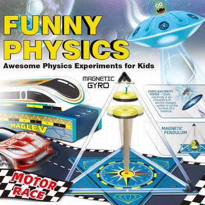 Kit STEM Fizică Distractivă – 17 Experimente Interactive pentru Copii 8+