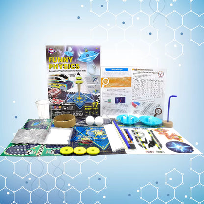 Kit STEM Fizică Distractivă – 17 Experimente Interactive pentru Copii 8+